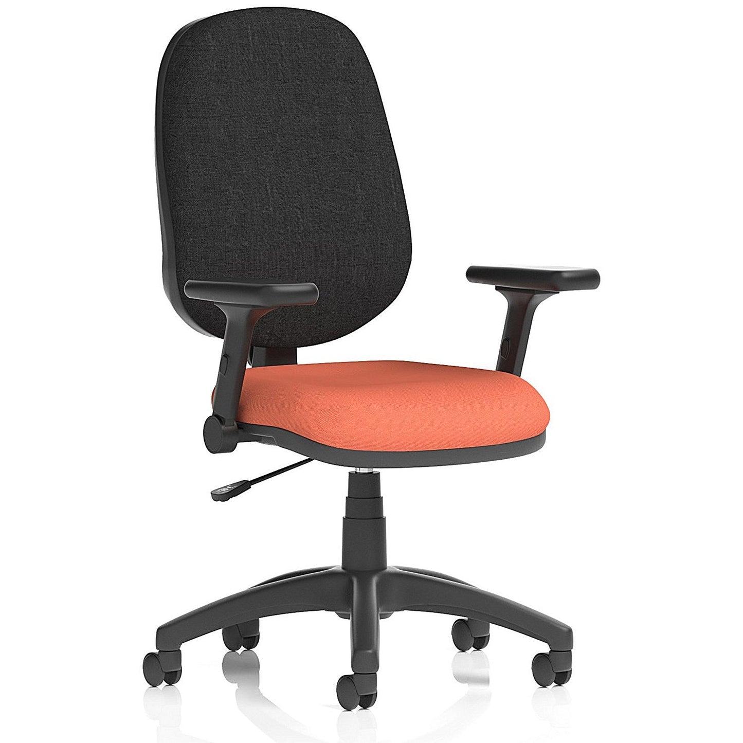 Eclipse Plus I Black Back Lever Task Operator Chair, Folding Arms, Quest Crab Easy2Order : KCUP2937