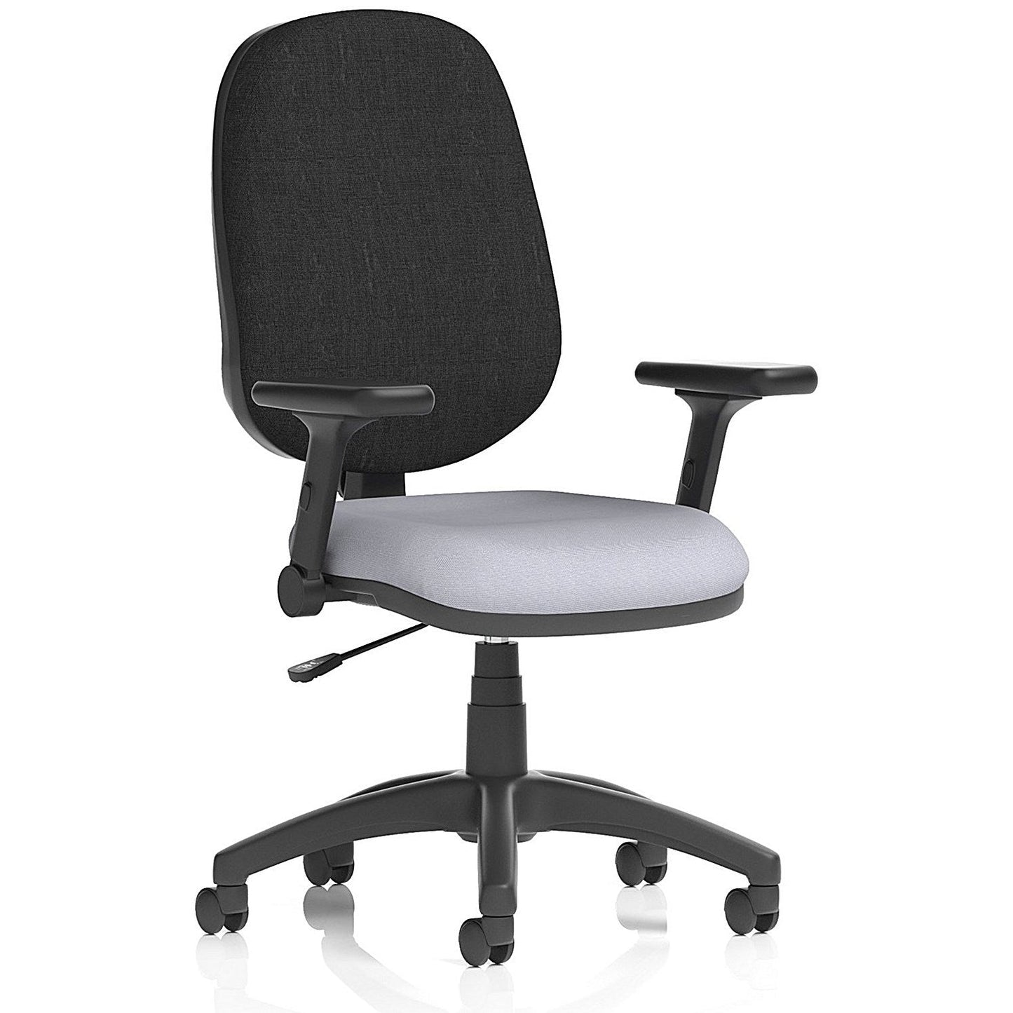 Eclipse Plus I Black Back Lever Task Operator Chair, Folding Arms, Quest Shell Easy2Order : KCUP2942