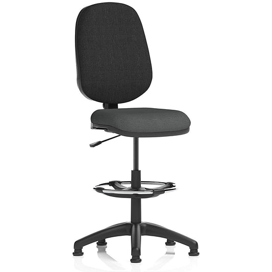 Eclipse Plus I Black Back High Rise Operator Chair, Quest Mussel Easy2Order : KCUP2964