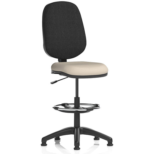 Eclipse Plus I Black Back High Rise Operator Chair, Quest Salt Easy2Order : KCUP2965