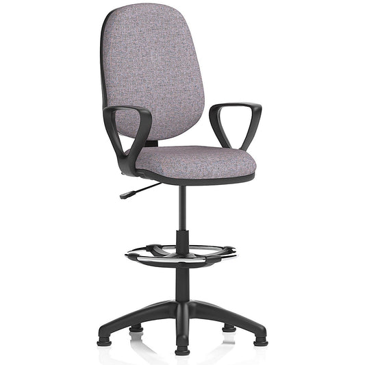 Eclipse Plus I High Rise Operator Chair, Fixed Height Arms, Rivet Fuse Easy2Order : KCUP2970
