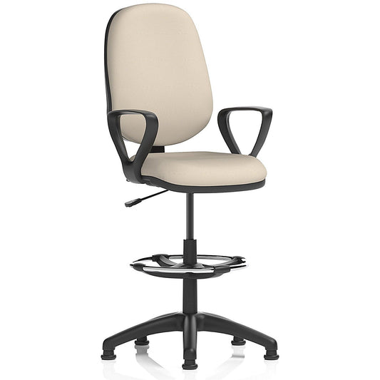 Eclipse Plus I High Rise Operator Chair, Fixed Height Arms, Quest Salt Easy2Order : KCUP2977