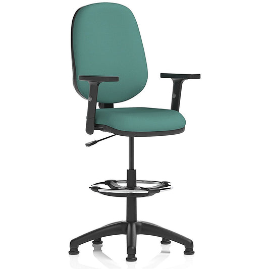 Eclipse Plus I High Rise Operator Chair, Height Adjustable Arms, Quest Kelp Easy2Order : KCUP2998