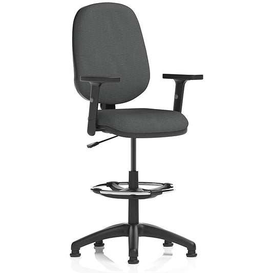 Eclipse Plus I High Rise Operator Chair, Height Adjustable Arms, Quest Mussel Easy2Order : KCUP3000