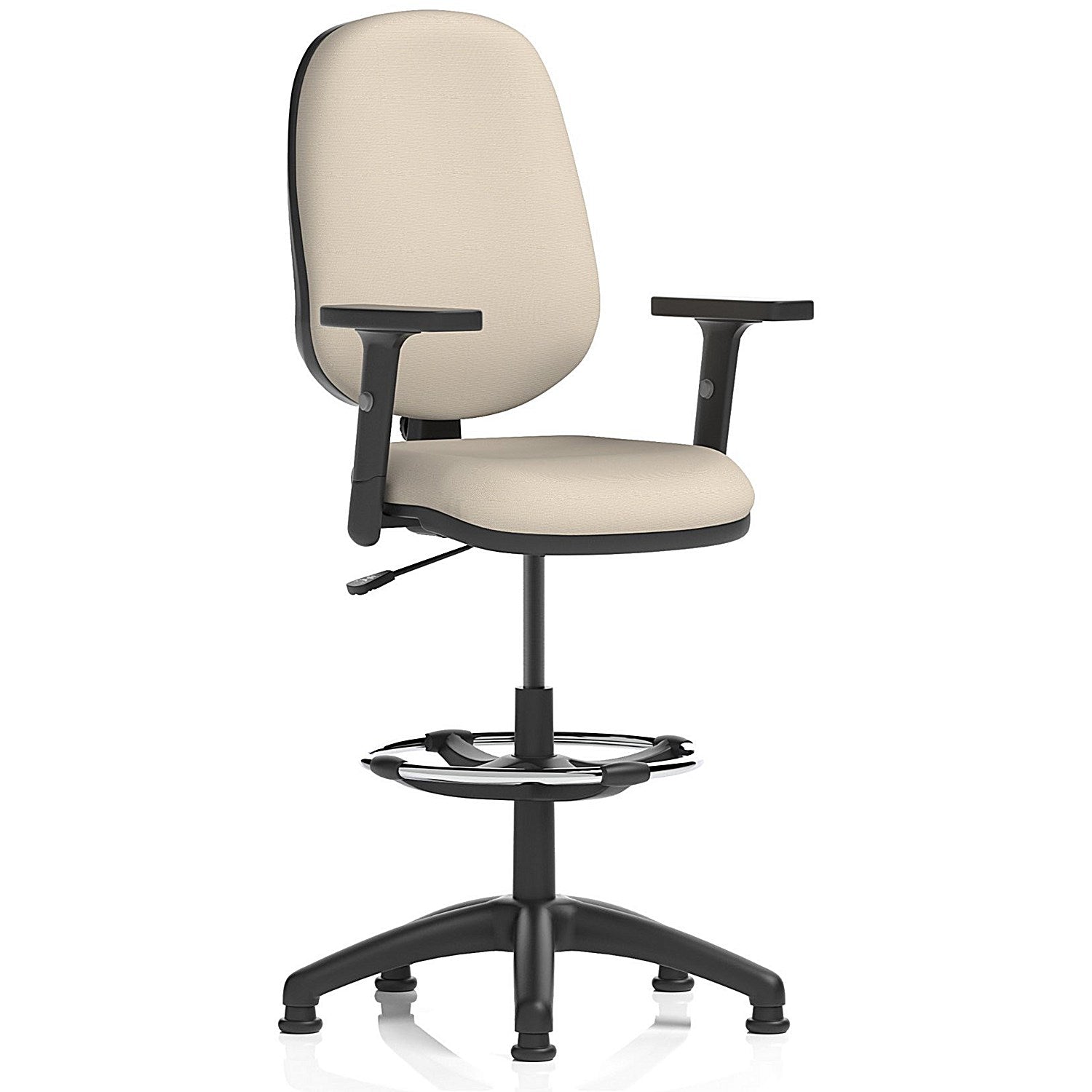 Eclipse Plus I High Rise Operator Chair, Height Adjustable Arms, Quest Salt Easy2Order : KCUP3001