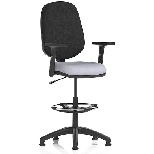 Eclipse Plus I Black Back High Rise Operator Chair, Height Adjustable Arms, Quest Shell Easy2Order : KCUP3014