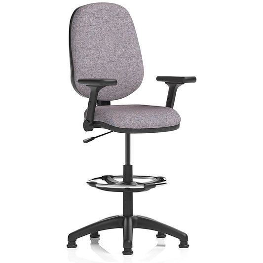 Eclipse Plus I High Rise Operator Chair, Folding Arms, Rivet Fuse Easy2Order : KCUP3018