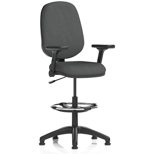 Eclipse Plus I High Rise Operator Chair, Folding Arms, Quest Mussel Easy2Order : KCUP3024