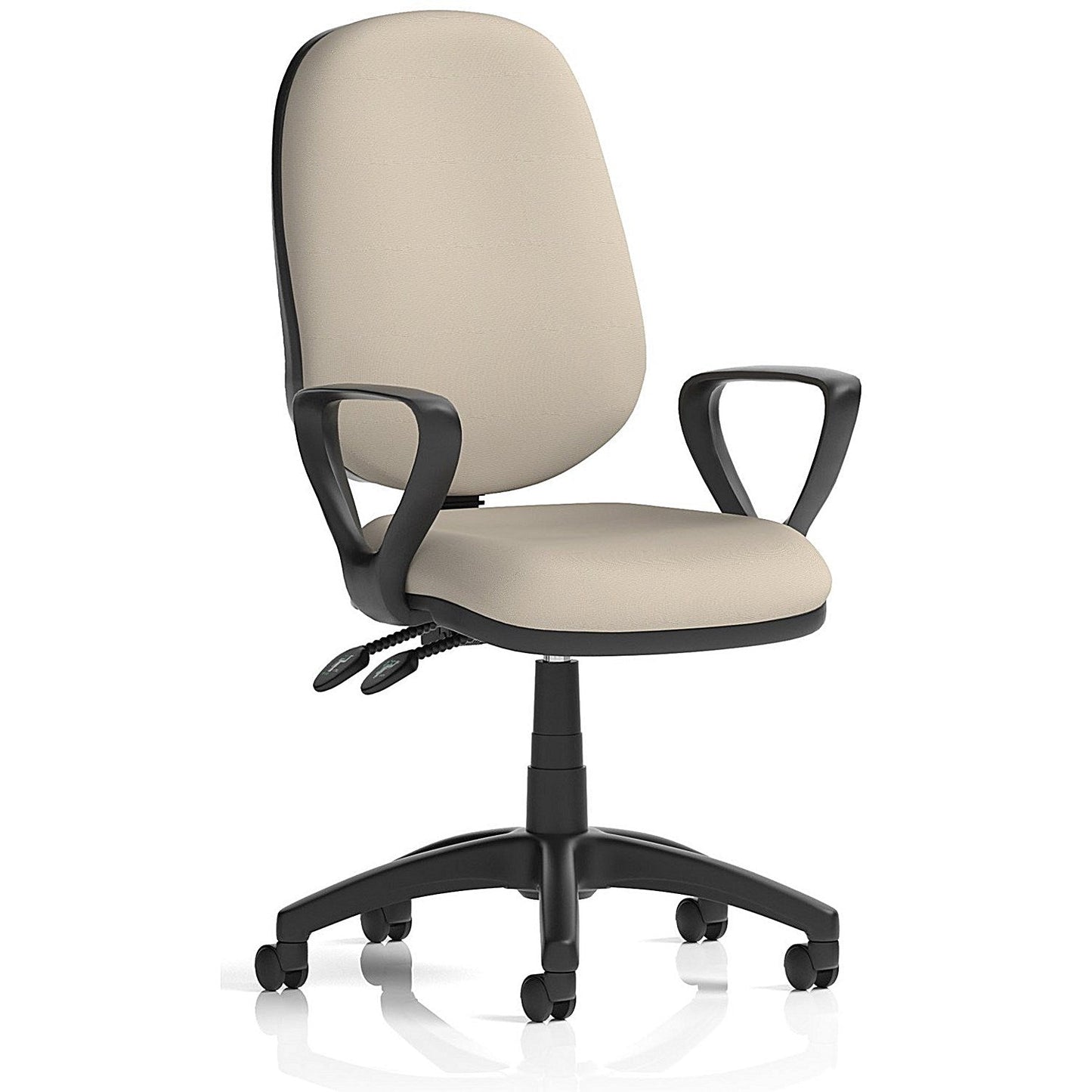 Eclipse Plus II Lever Task Operator Chair, Fixed Height Arms, Quest Salt Easy2Order : KCUP3073