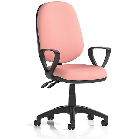 Eclipse Plus II Lever Task Operator Chair, Fixed Height Arms, Quest Shrimp Easy2Order : KCUP3075