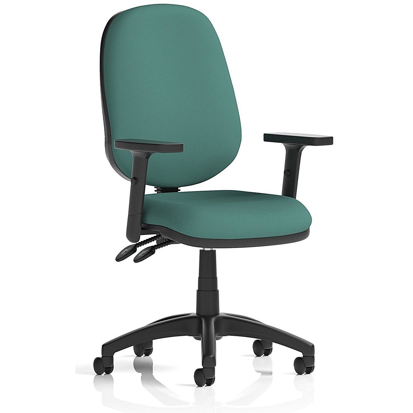 Eclipse Plus II Lever Task Operator Chair, Height Adjustable Arms, Quest Kelp Easy2Order : KCUP3094