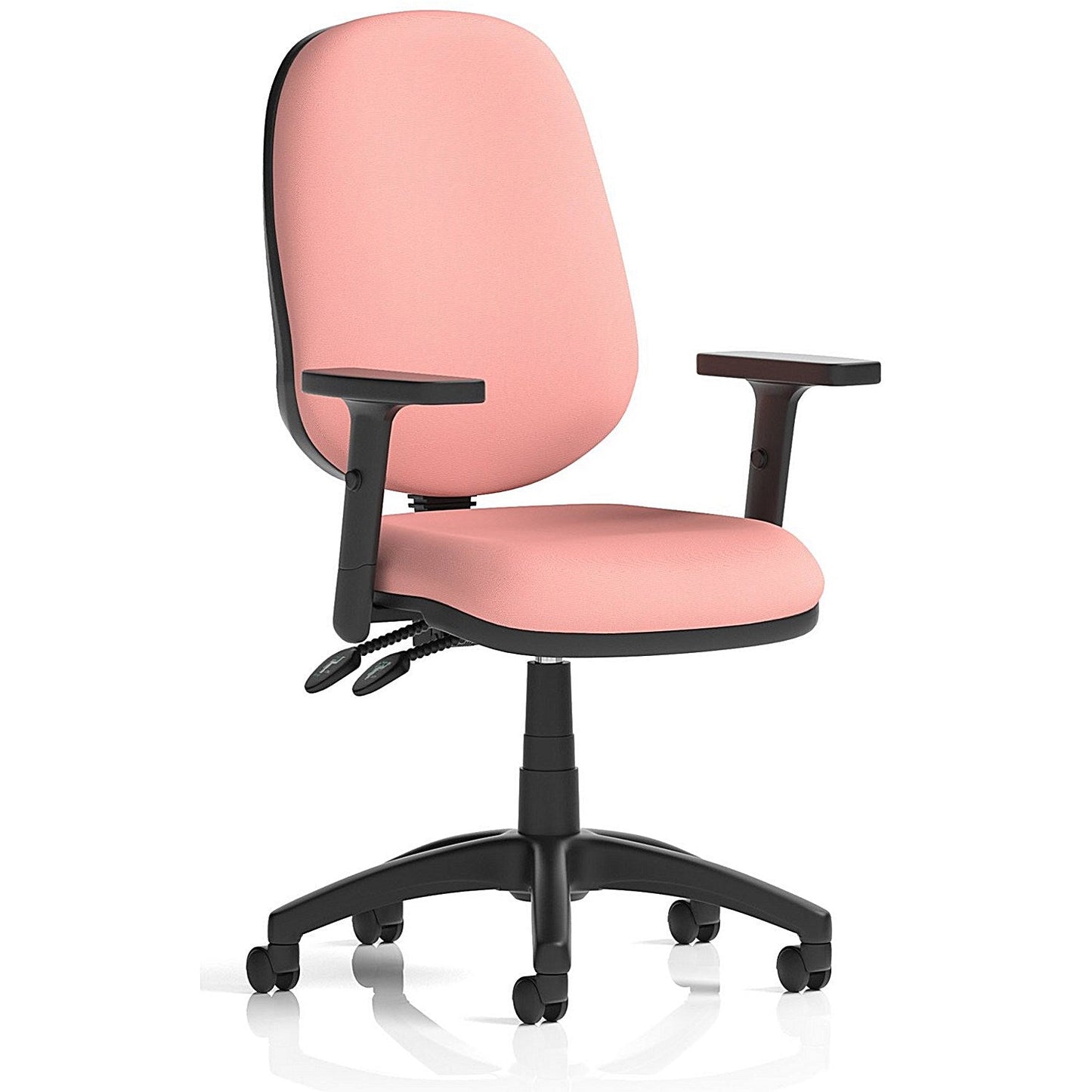 Eclipse Plus II Lever Task Operator Chair, Height Adjustable Arms, Quest Shrimp Easy2Order : KCUP3099