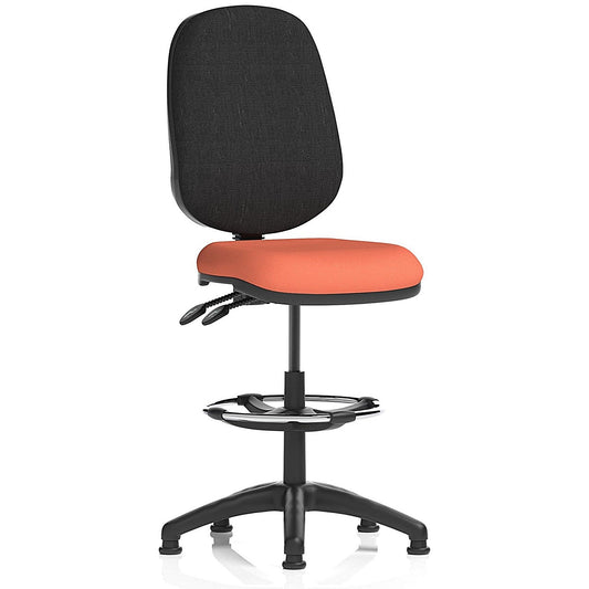 Eclipse Plus II High Rise Black Back Operator Chair, Quest Crab Easy2Order : KCUP3153