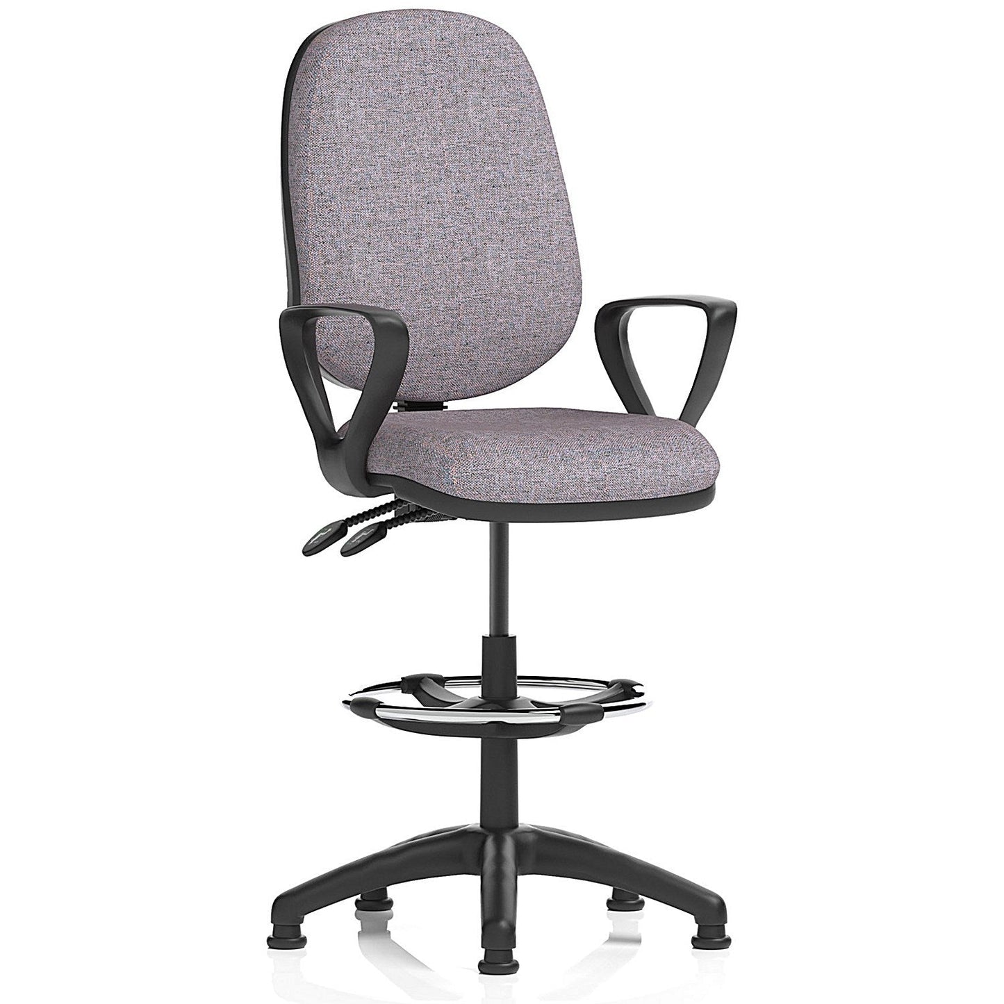 Eclipse Plus II High Rise Operator Chair, Fixed Arms, Rivet Fuse Easy2Order : KCUP3162