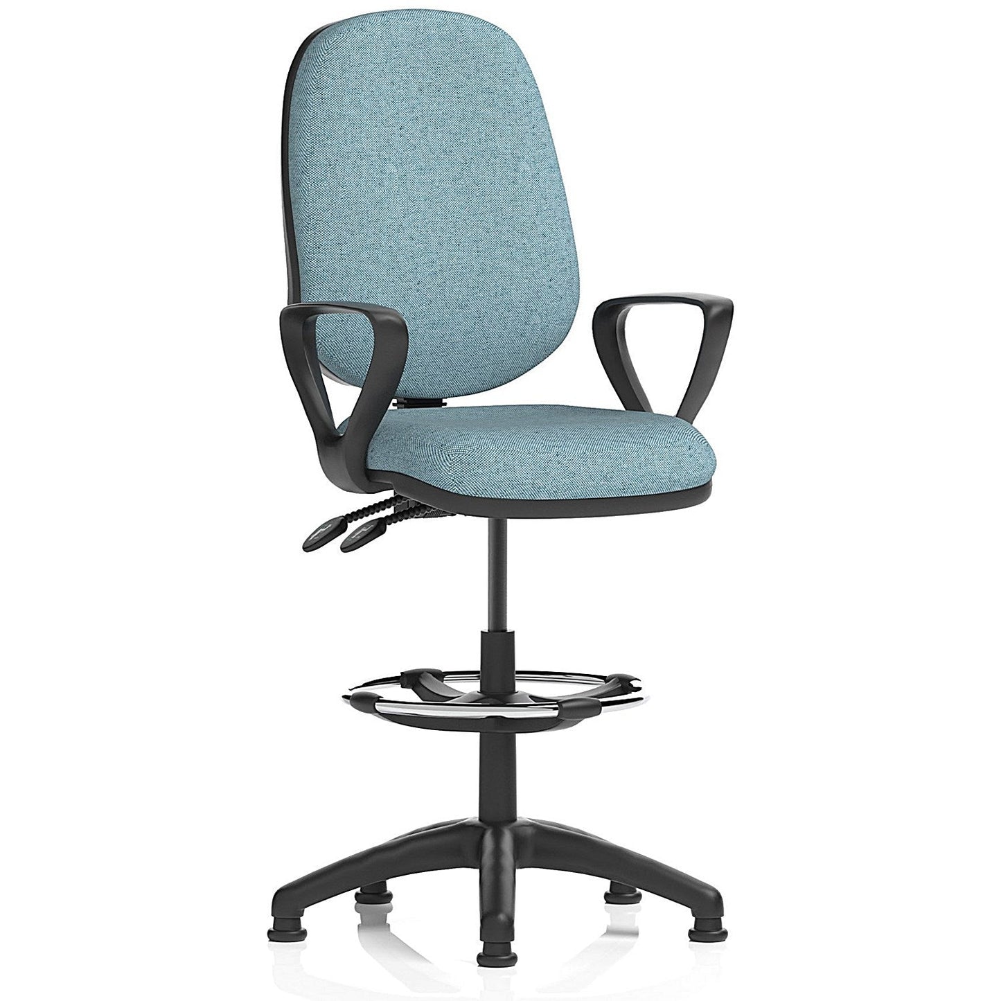 Eclipse Plus II High Rise Operator Chair, Fixed Arms, Rivet Quench Easy2Order : KCUP3163