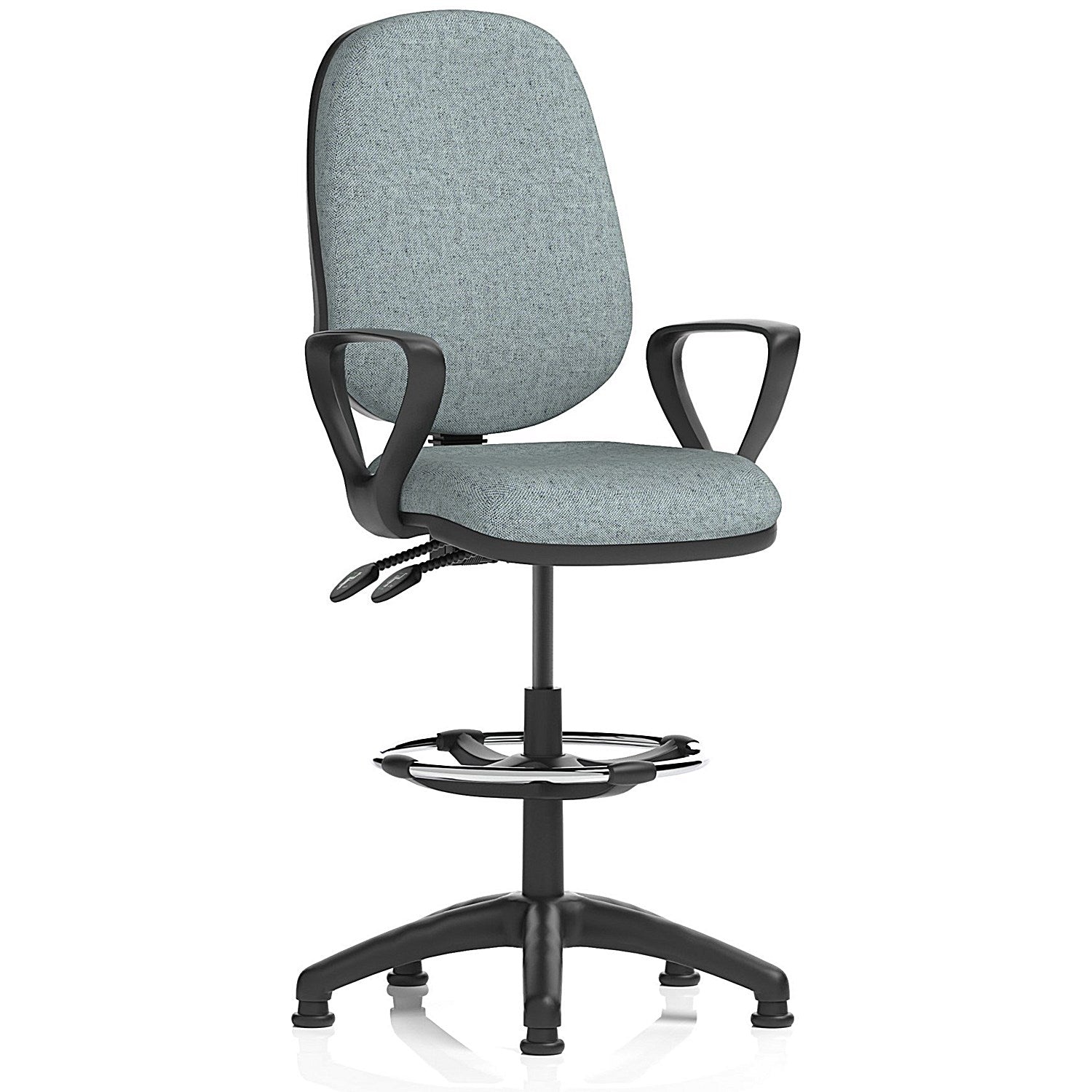 Eclipse Plus II High Rise Operator Chair, Fixed Arms, Rivet Tensile Easy2Order : KCUP3164