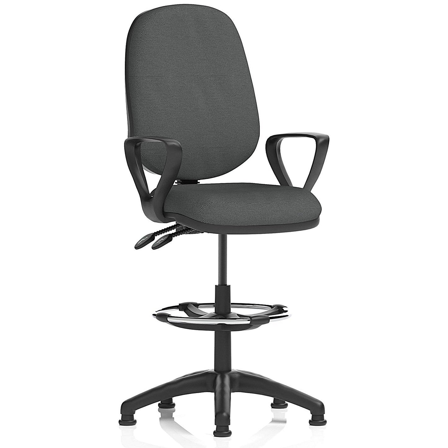Eclipse Plus II High Rise Operator Chair, Fixed Arms, Quest Mussel Easy2Order : KCUP3168