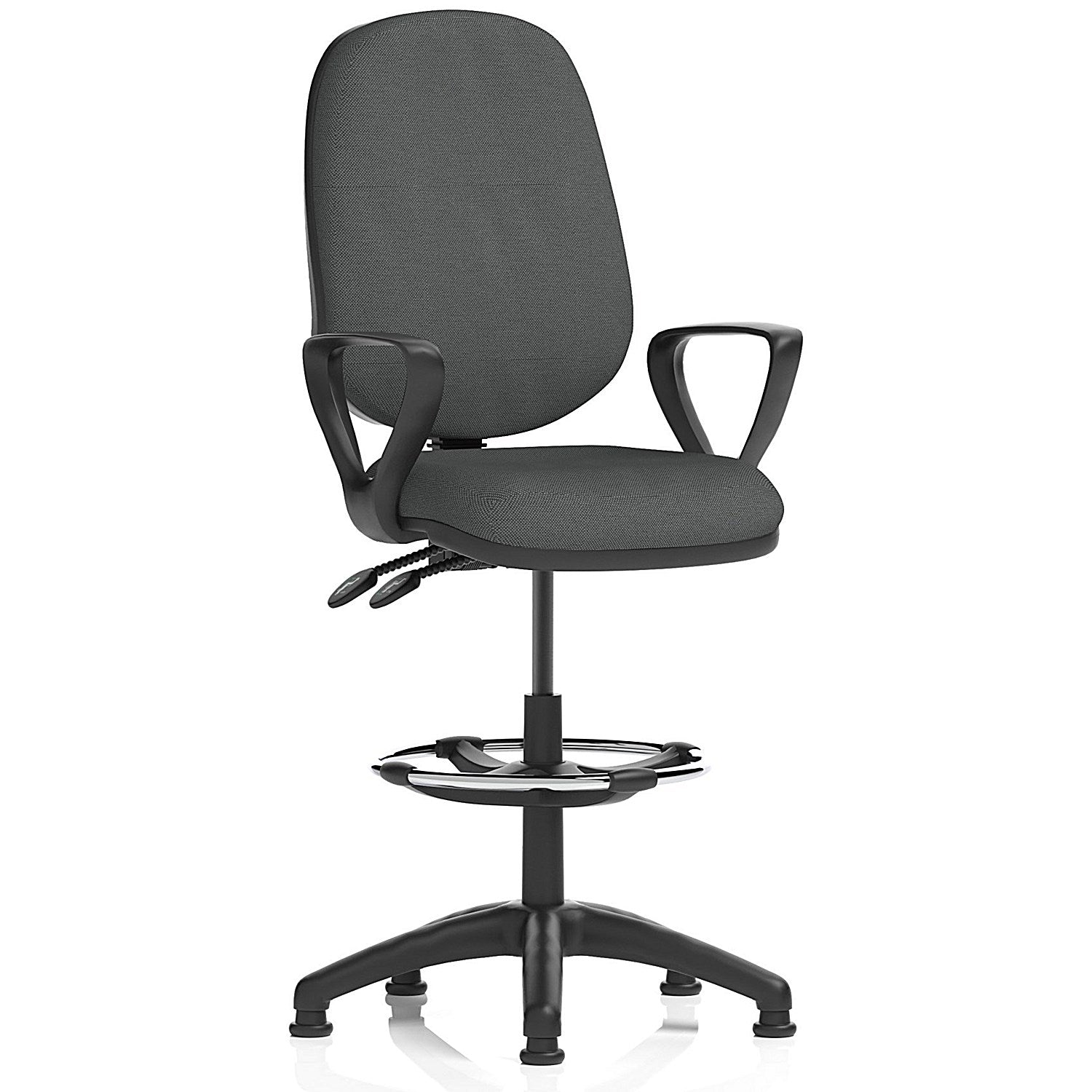 Eclipse Plus II High Rise Operator Chair, Fixed Arms, Quest Mussel Easy2Order : KCUP3168