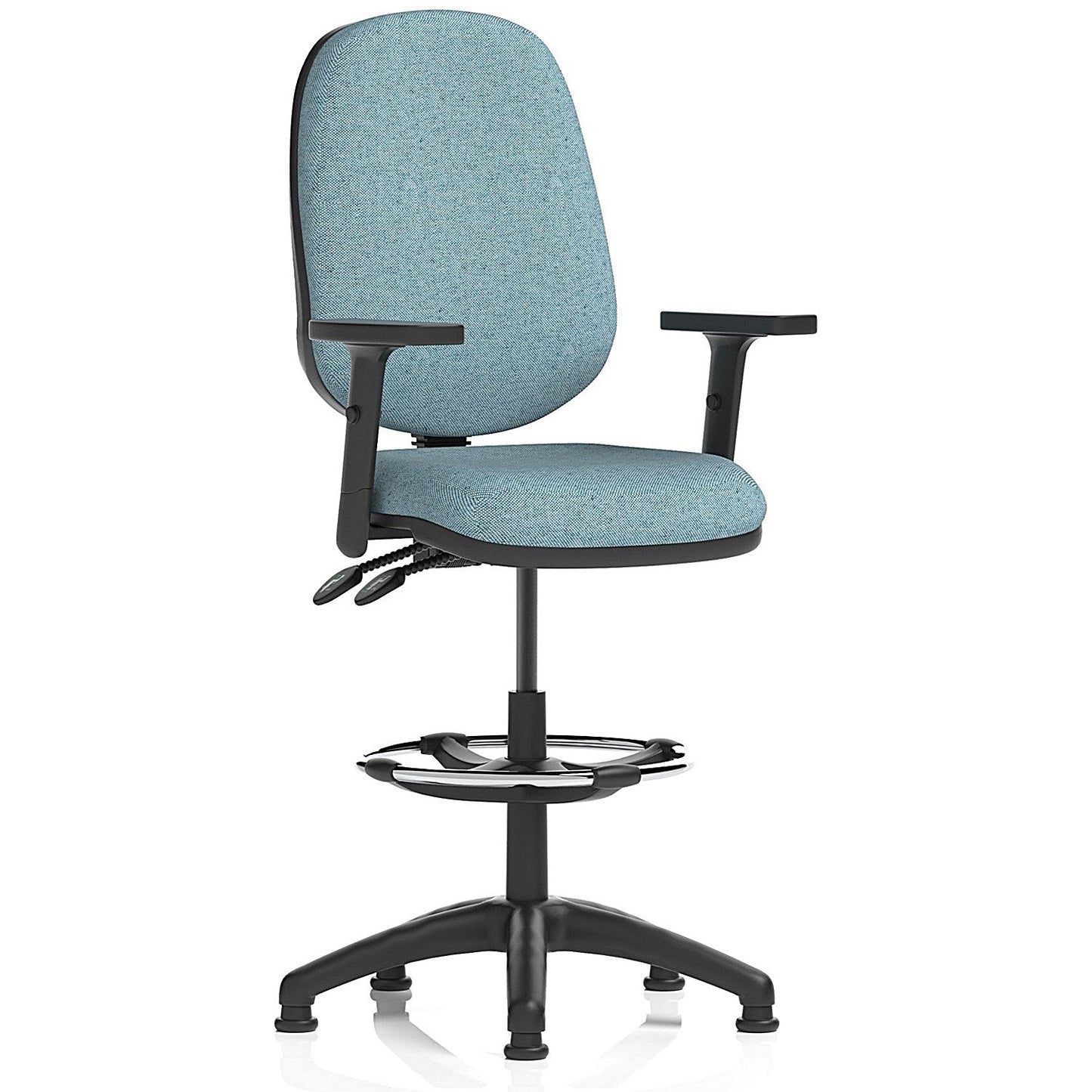 Eclipse Plus II High Rise Operator Chair, Height Adjustable Arms, Rivet Quench Easy2Order : KCUP3187