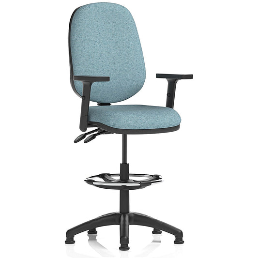 Eclipse Plus II High Rise Operator Chair, Height Adjustable Arms, Rivet Quench Easy2Order : KCUP3187