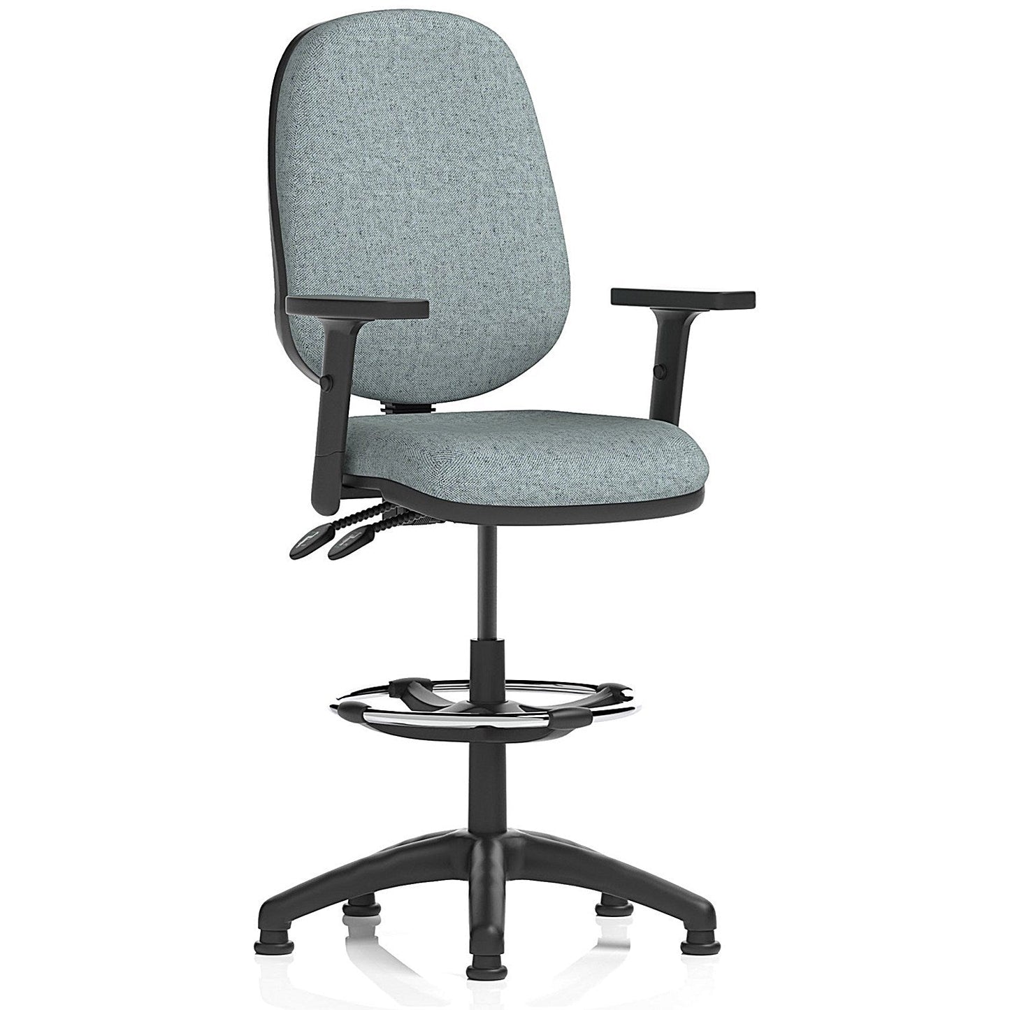 Eclipse Plus II High Rise Operator Chair, Height Adjustable Arms, Rivet Tensile Easy2Order : KCUP3188