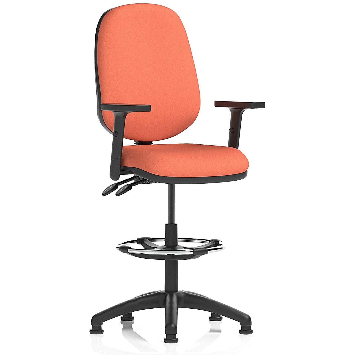 Eclipse Plus II High Rise Operator Chair, Height Adjustable Arms, Quest Crab Easy2Order : KCUP3189