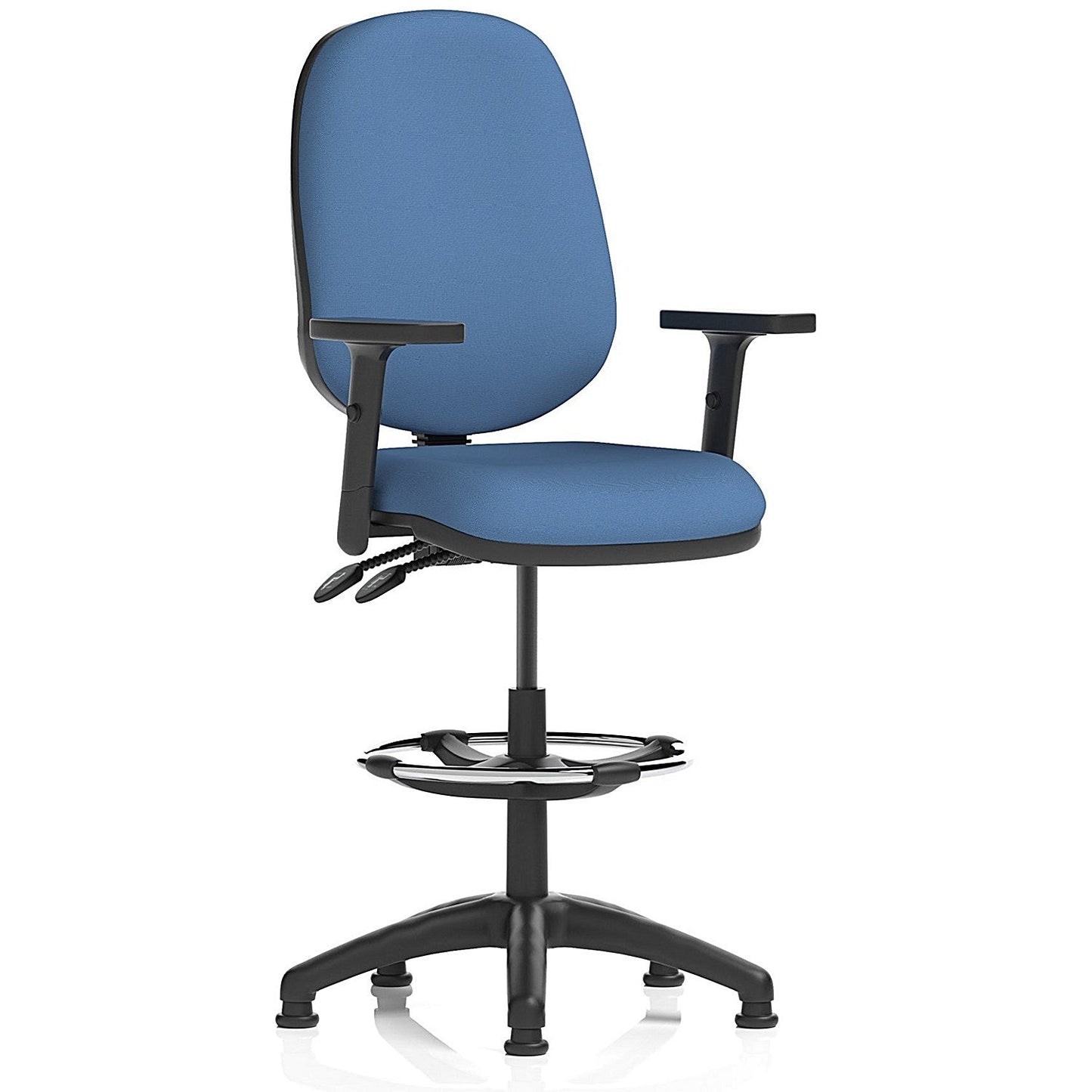 Eclipse Plus II High Rise Operator Chair, Height Adjustable Arms, Quest Limpet Easy2Order : KCUP3191