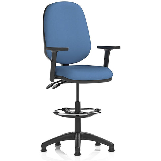 Eclipse Plus II High Rise Operator Chair, Height Adjustable Arms, Quest Limpet Easy2Order : KCUP3191
