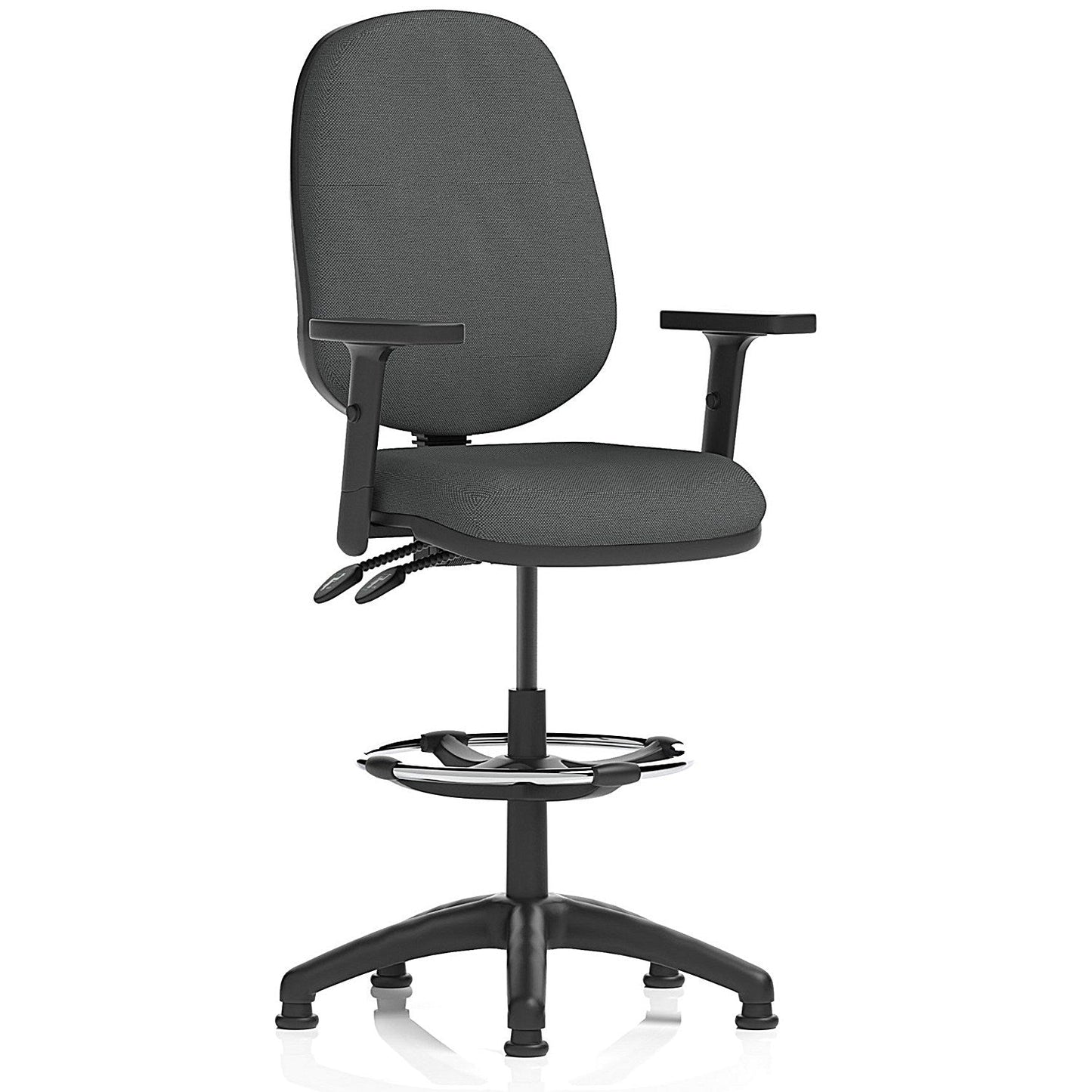 Eclipse Plus II High Rise Operator Chair, Height Adjustable Arms, Quest Mussel Easy2Order : KCUP3192