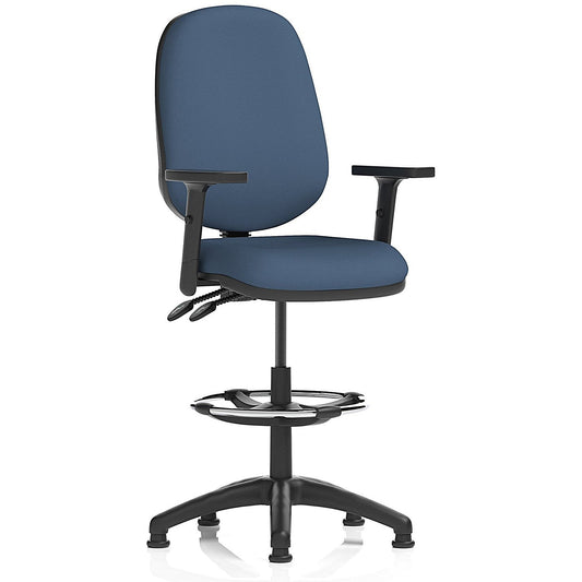Eclipse Plus II High Rise Operator Chair, Height Adjustable Arms, Quest Whelk Easy2Order : KCUP3196