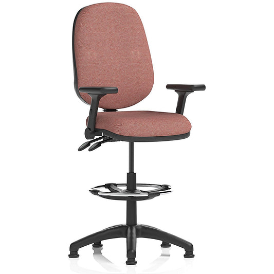 Eclipse Plus II High Rise Operator Chair, Folding Arms, Rivet Forge Easy2Order : KCUP3209