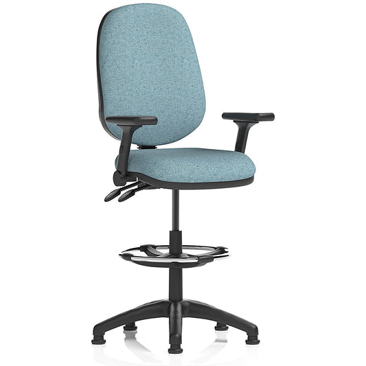 Eclipse Plus II High Rise Operator Chair, Folding Arms, Rivet Quench Easy2Order : KCUP3211