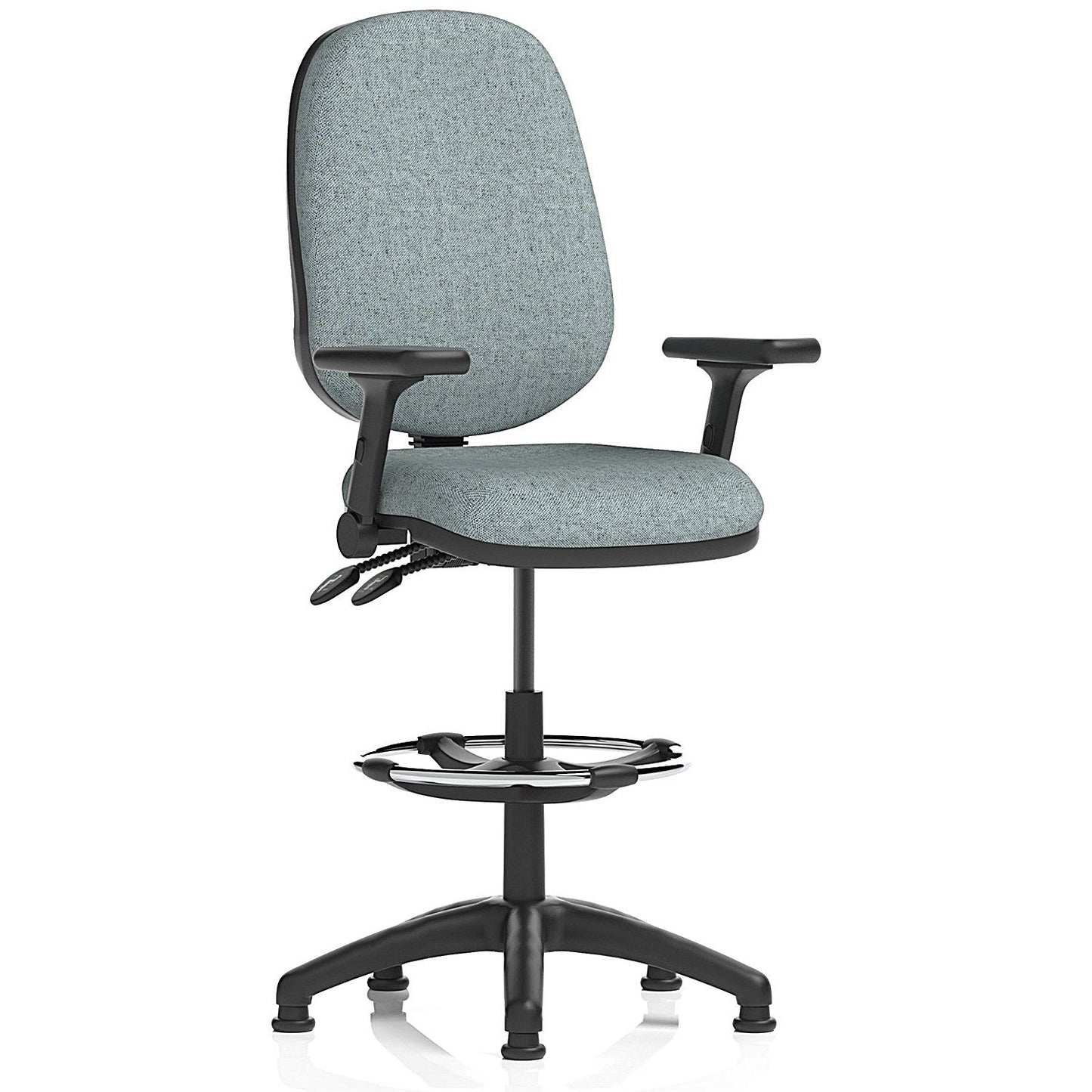 Eclipse Plus II High Rise Operator Chair, Folding Arms, Rivet Tensile Easy2Order : KCUP3212
