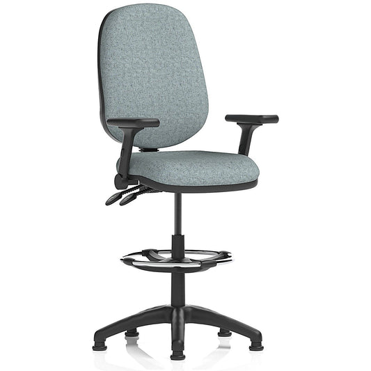 Eclipse Plus II High Rise Operator Chair, Folding Arms, Rivet Tensile Easy2Order : KCUP3212