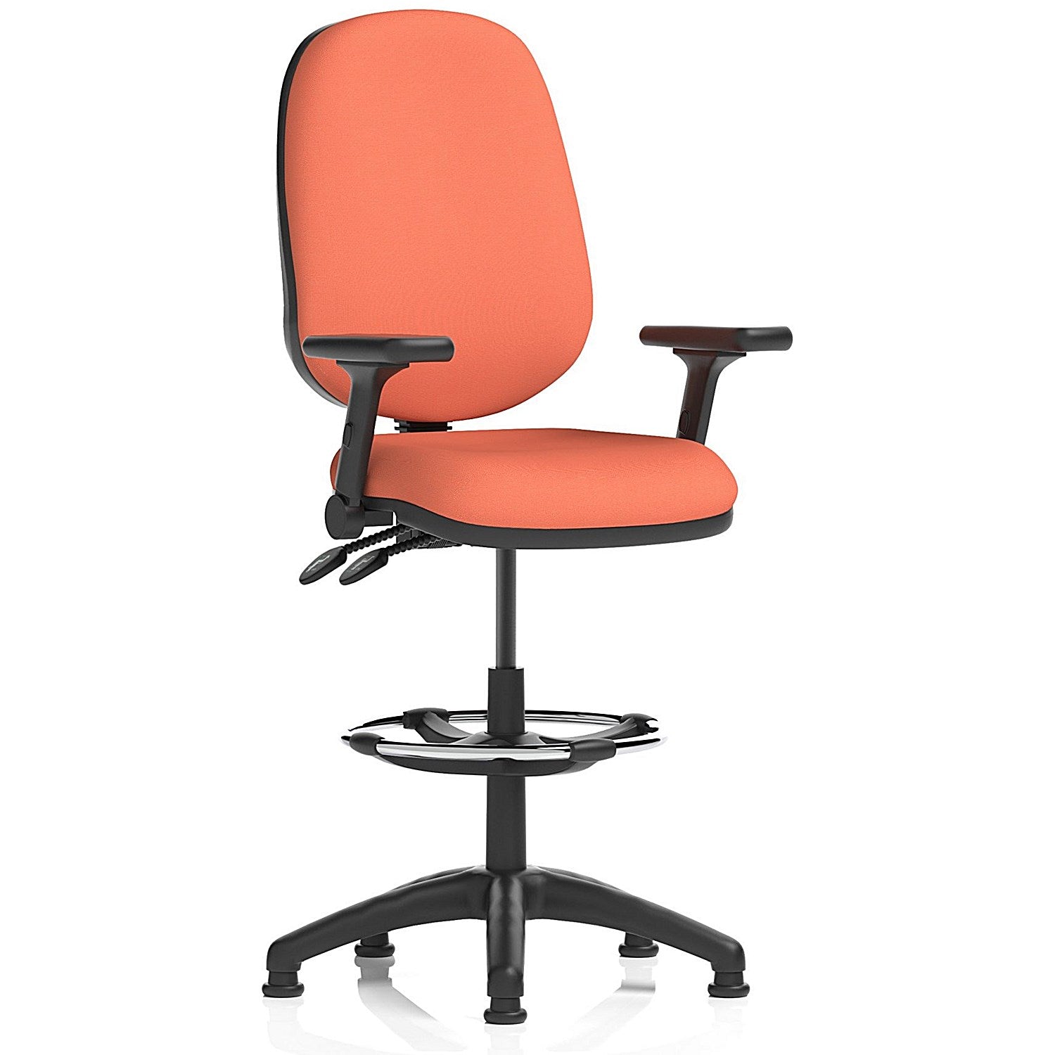 Eclipse Plus II High Rise Operator Chair, Folding Arms, Quest Crab Easy2Order : KCUP3213