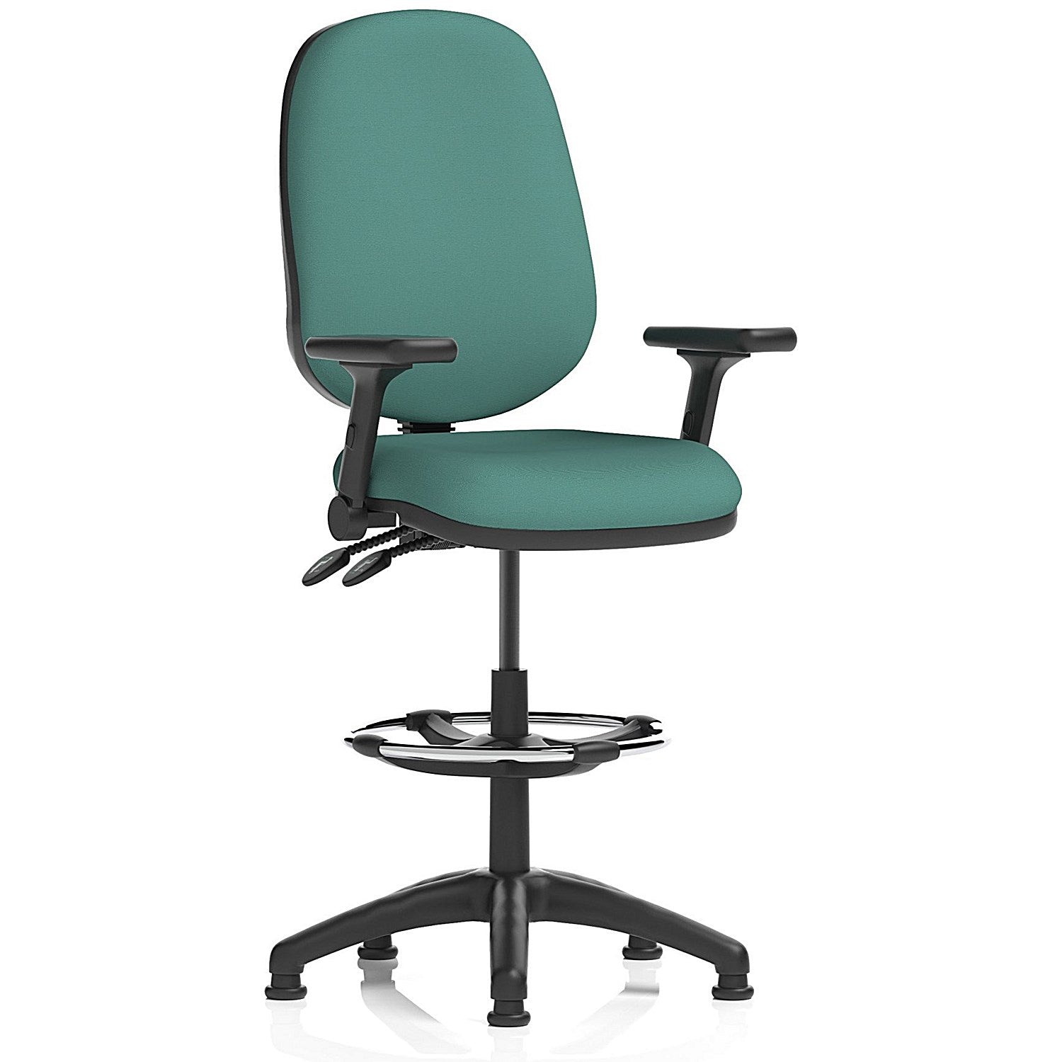 Eclipse Plus II High Rise Operator Chair, Folding Arms, Quest Kelp Easy2Order : KCUP3214