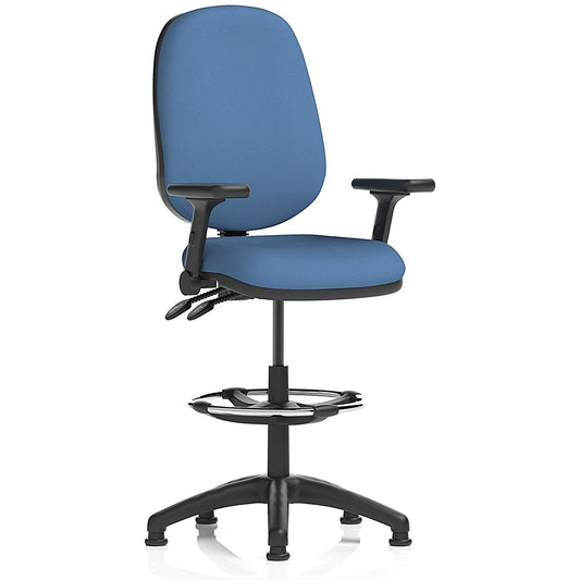 Eclipse Plus II High Rise Operator Chair, Folding Arms, Quest Limpet Easy2Order : KCUP3215