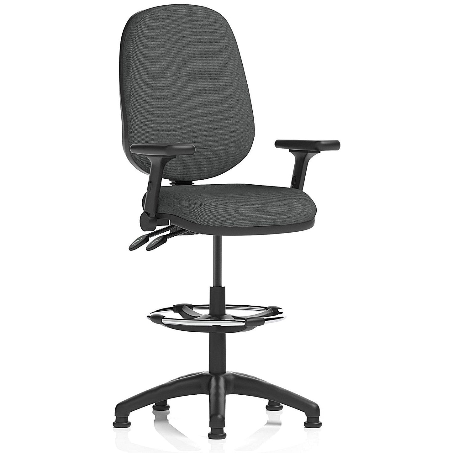 Eclipse Plus II High Rise Operator Chair, Folding Arms, Quest Mussel Easy2Order : KCUP3216