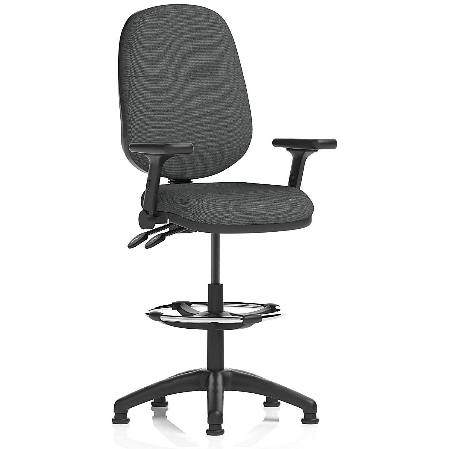 Eclipse Plus II High Rise Operator Chair, Folding Arms, Quest Mussel Easy2Order : KCUP3216
