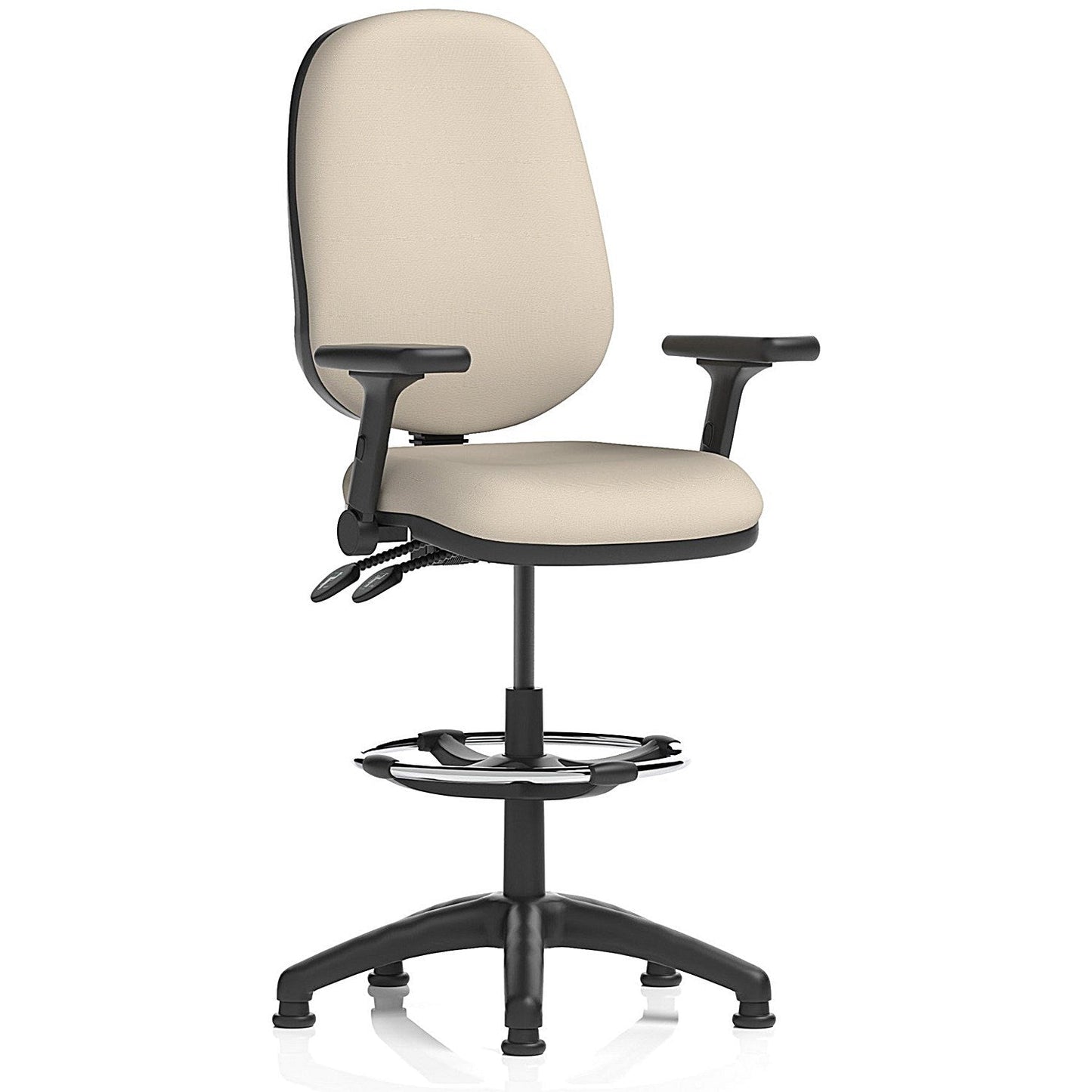 Eclipse Plus II High Rise Operator Chair, Folding Arms, Quest Salt Easy2Order : KCUP3217