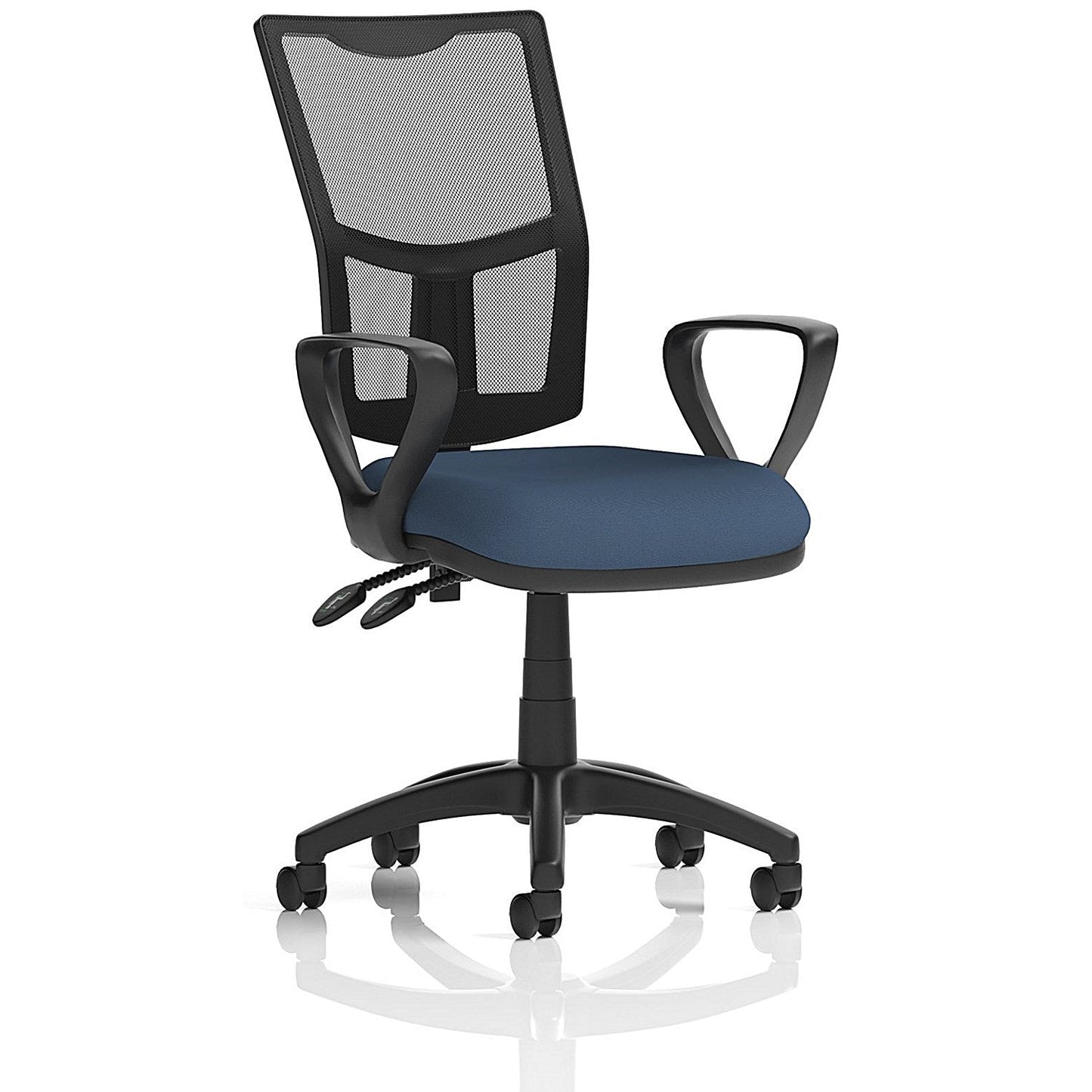 Eclipse Plus II Mesh Back Lever Task Operator Chair, Fixed Height Arms, Quest Whelk Easy2Order : KCUP3256