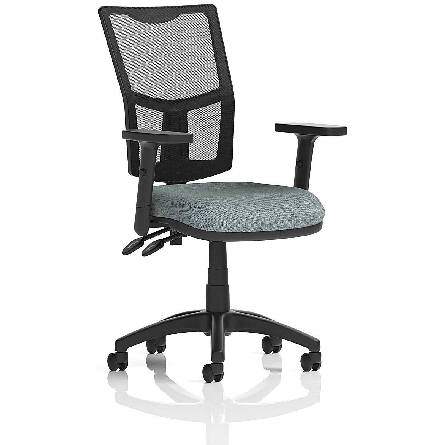 Eclipse Plus II Mesh Back Lever Task Operator Chair, Height Adjustable Arms, Rivet Tensile Easy2Order : KCUP3260