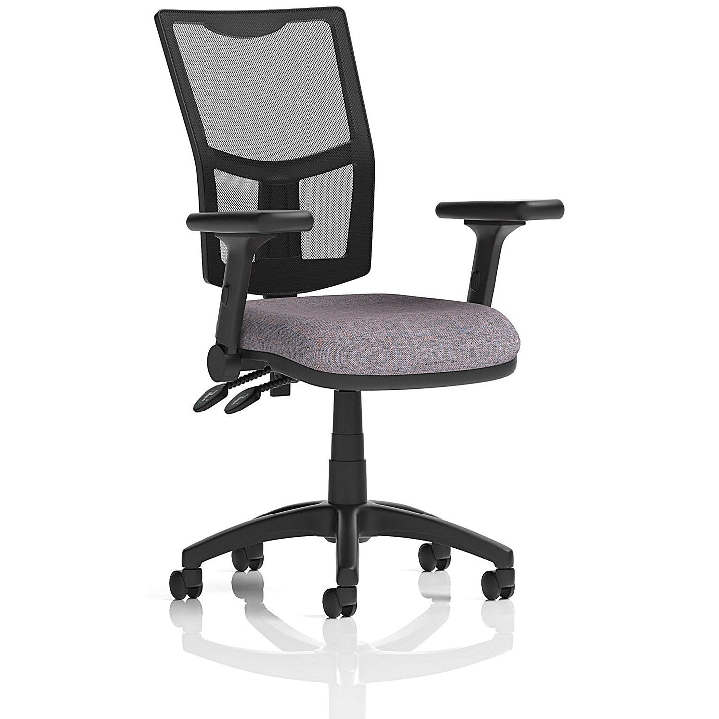 Eclipse Plus II Mesh Back Lever Task Operator Chair, Folding Arms, Rivet Fuse Easy2Order : KCUP3270