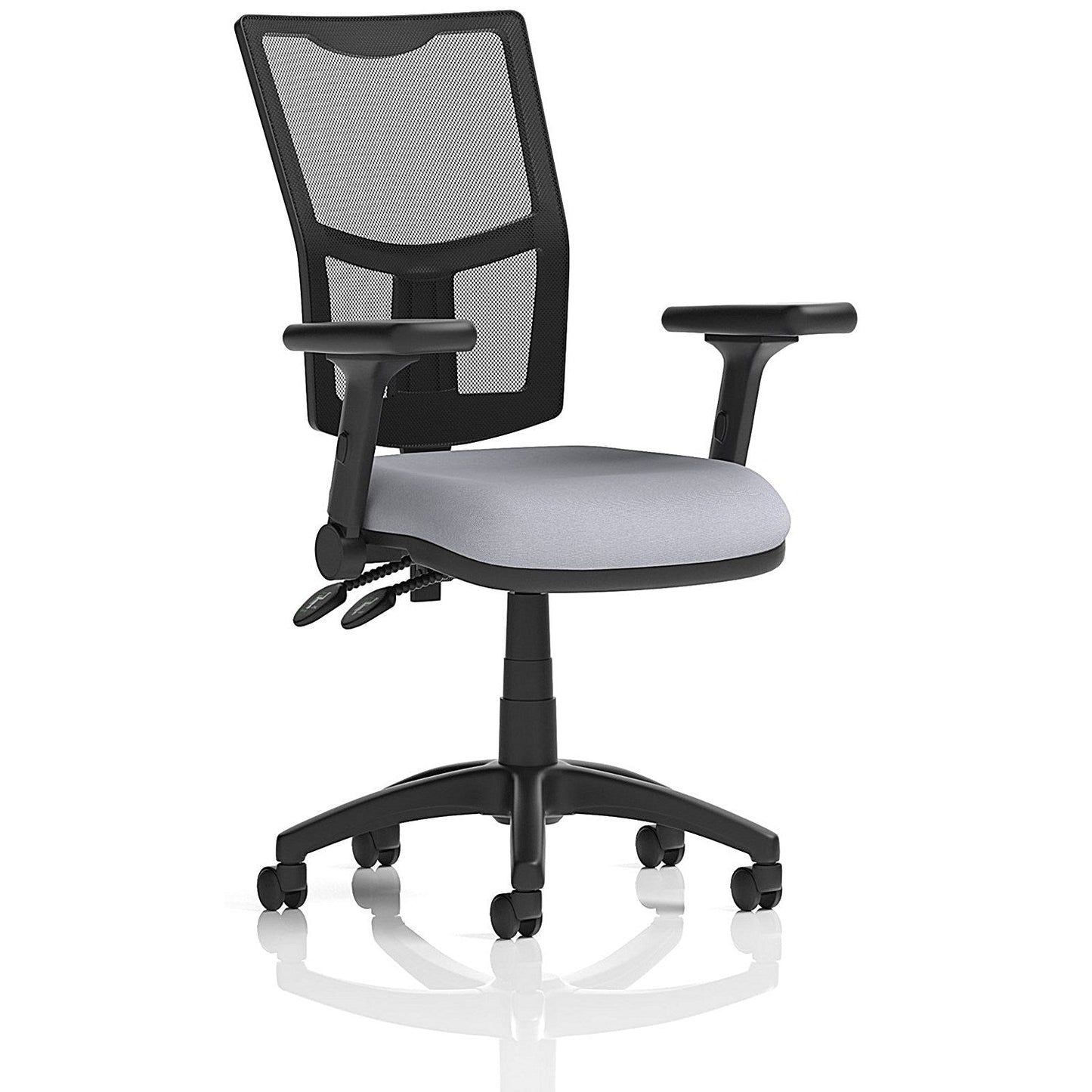 Eclipse Plus II Mesh Back Lever Task Operator Chair, Folding Arms, Quest Shell Easy2Order : KCUP3278