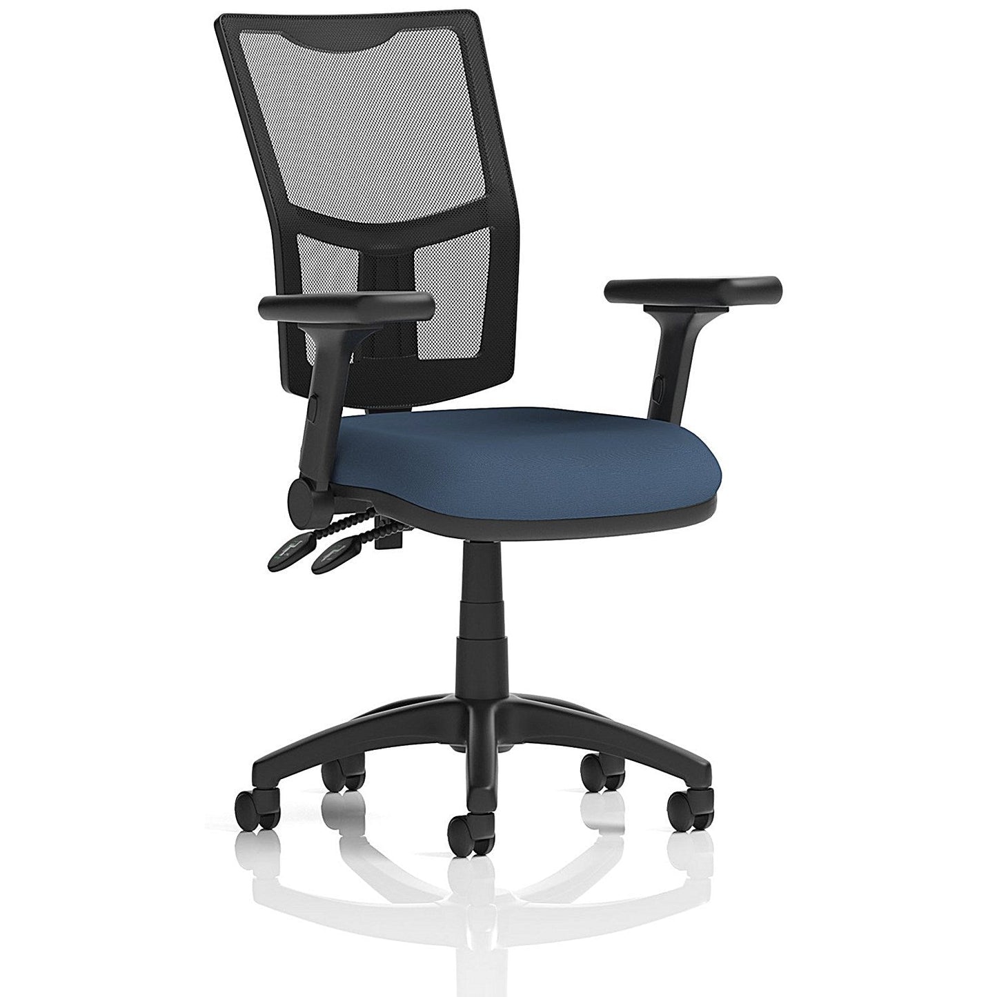 Eclipse Plus II Mesh Back Lever Task Operator Chair, Folding Arms, Quest Whelk Easy2Order : KCUP3280