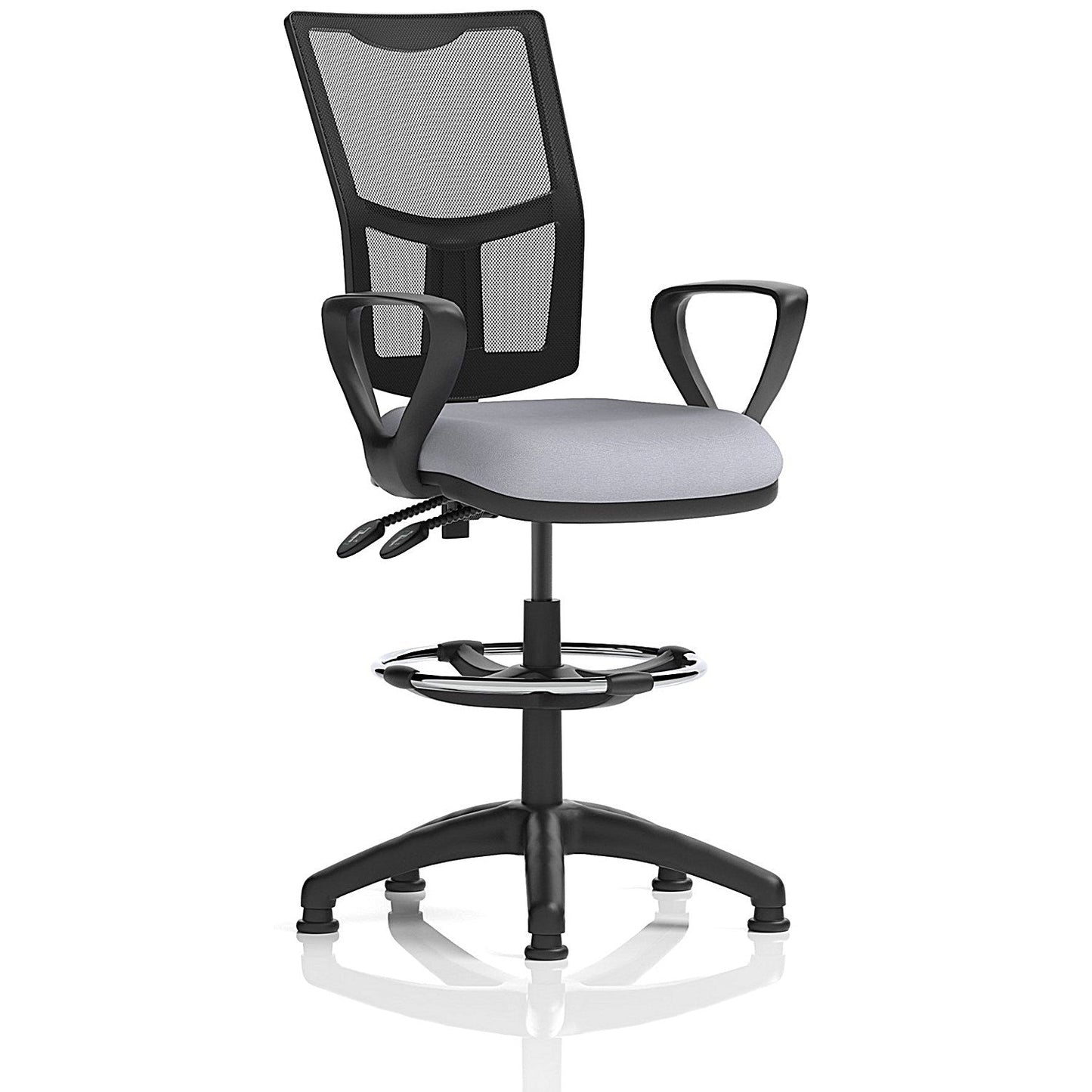 Eclipse Plus II Mesh Back High Rise Operator Chair, Fixed Arms, Quest Shell Easy2Order : KCUP3302