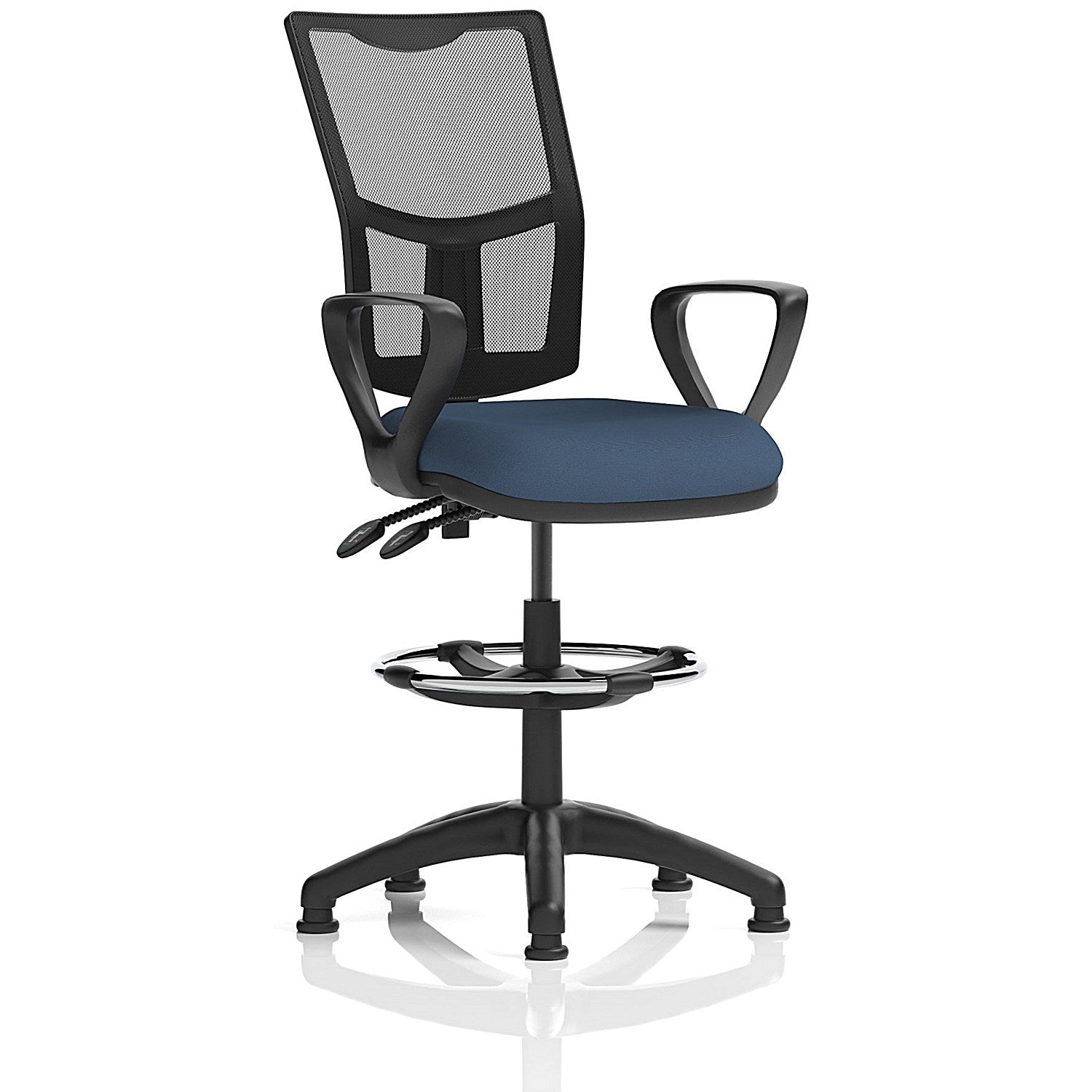 Eclipse Plus II Mesh Back High Rise Operator Chair, Fixed Arms, Quest Whelk Easy2Order : KCUP3304