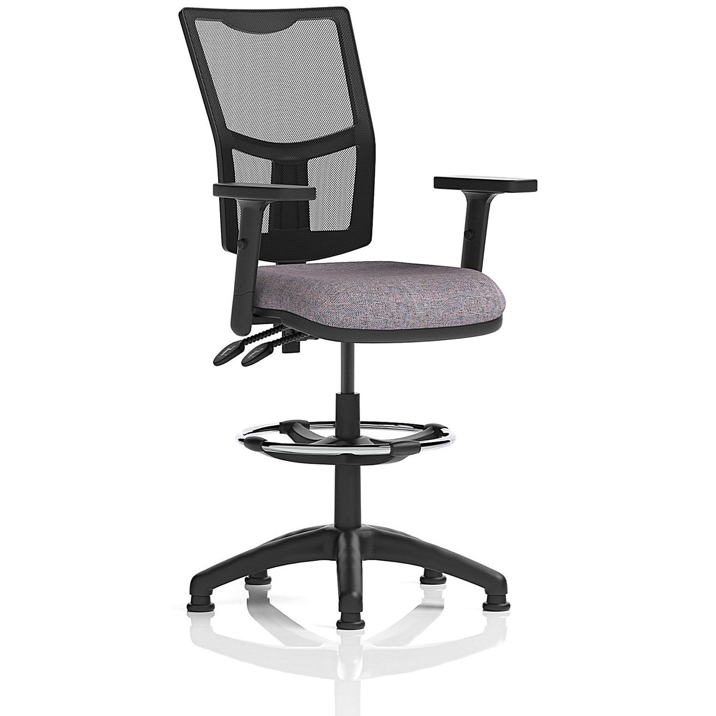 Eclipse Plus II Mesh Back High Rise Operator Chair, Height Adjustable Arms, Rivet Fuse Easy2Order : KCUP3306