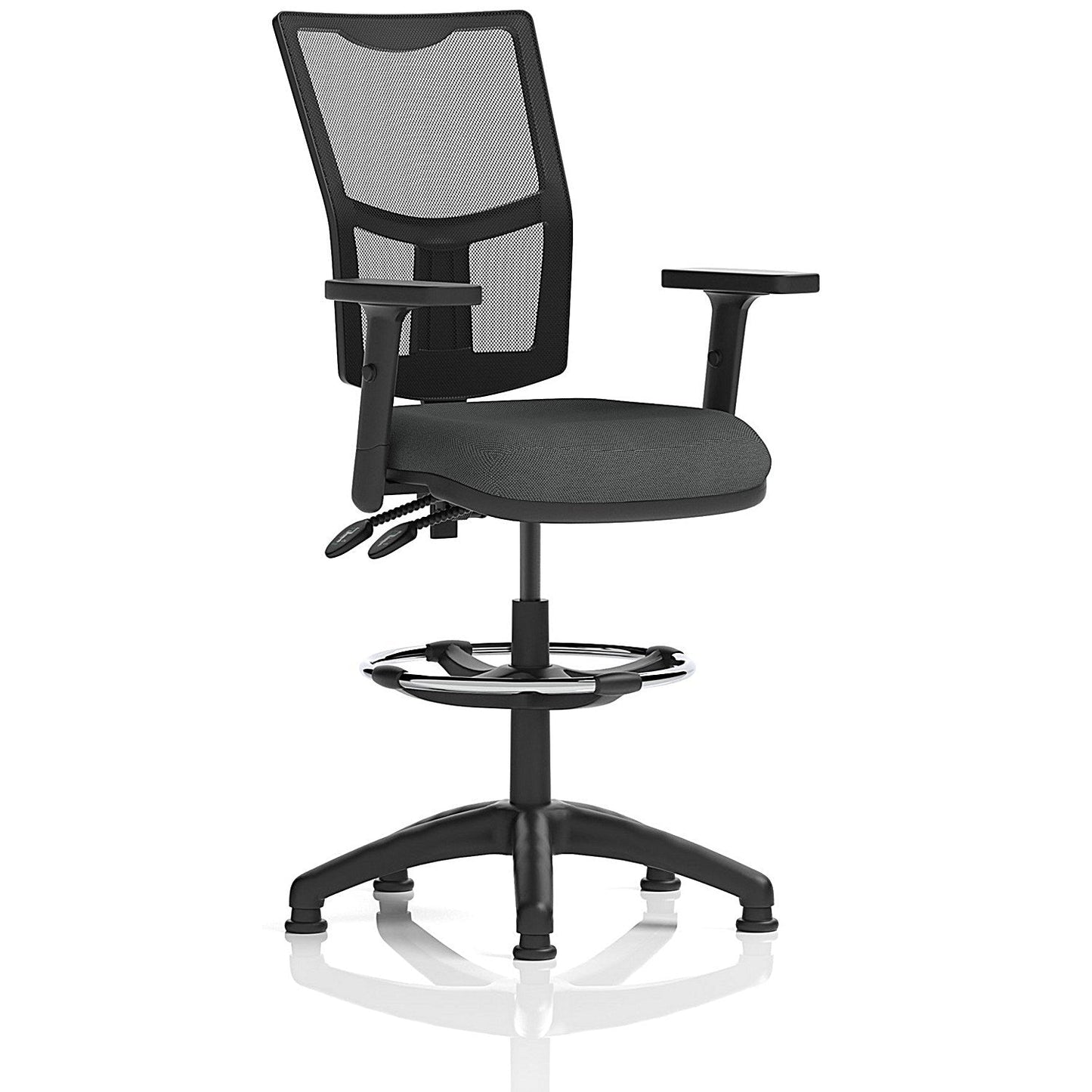 Eclipse Plus II Mesh Back High Rise Operator Chair, Height Adjustable Arms, Quest Mussel Easy2Order : KCUP3312