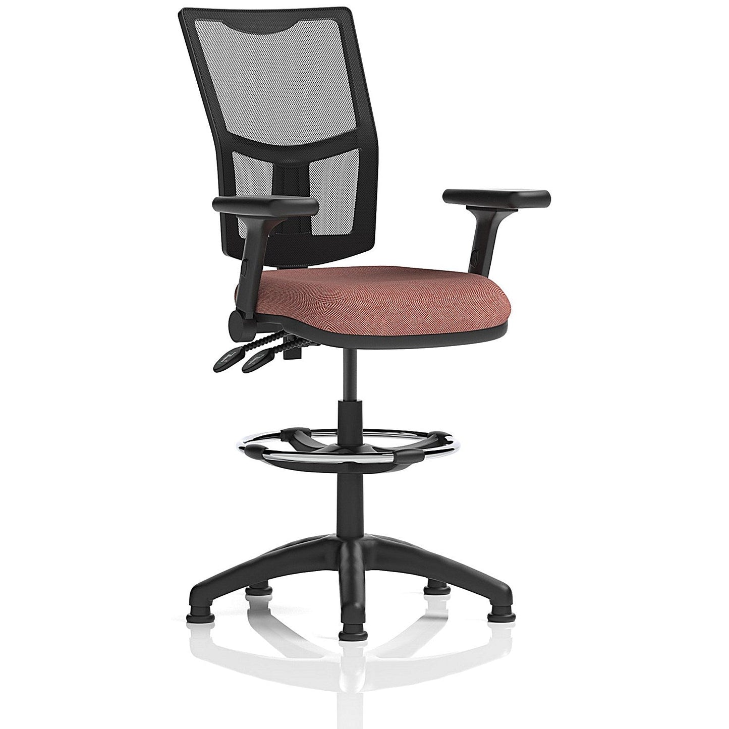 Eclipse Plus II Mesh Back High Rise Operator Chair, Folding Arms, Rivet Forge Easy2Order : KCUP3317